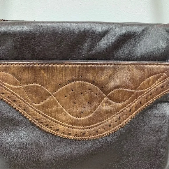 𝅺VINTAGE Colini Handbags Leather Crossbody - Picture 5 of 11